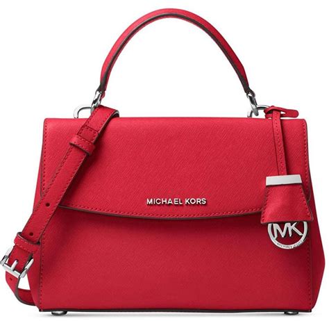 túi xách michael kors màu đỏ leflair|túi Michael Kors fake.